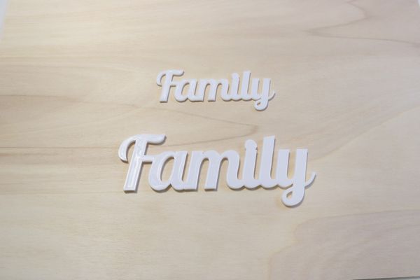 3D Nápis Family- PLA